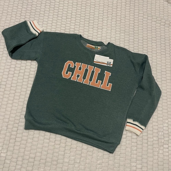 NWT Vintage Havanna CHILL Sweatshirt - L/14 / sage colors - Picture 5 of 12